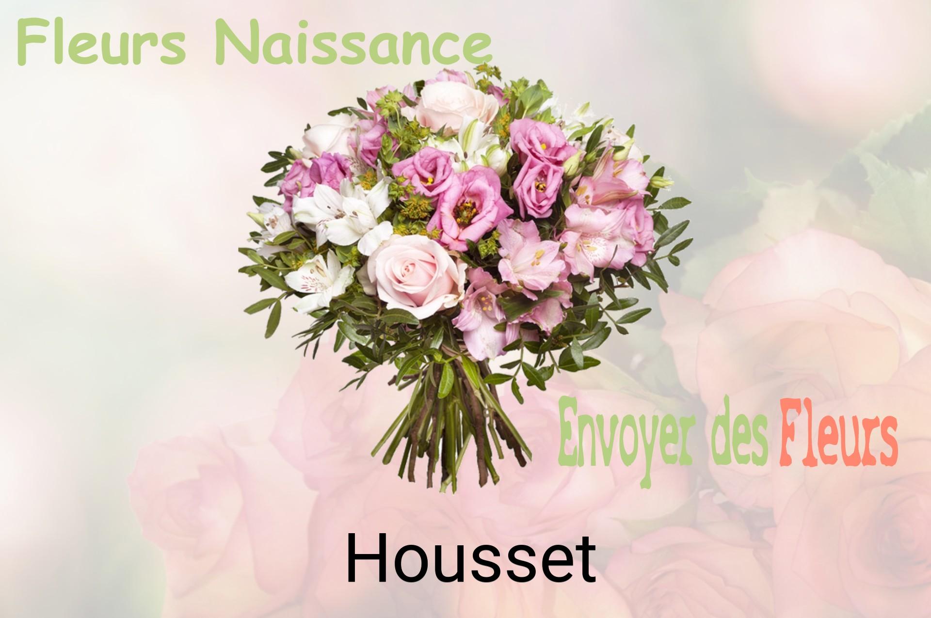 Bouquet de fleurs de naissance livré à Housset